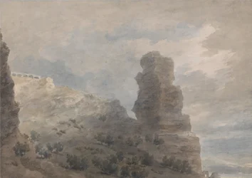 Ein Blick vom Gasthof in Terracina